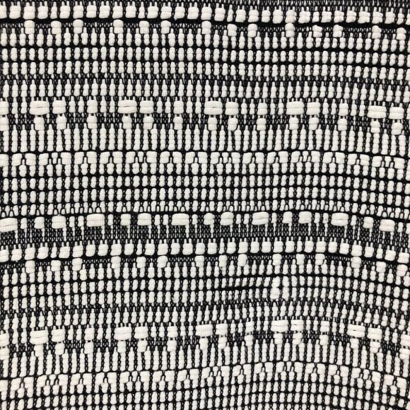 Helmut Lang Black + White knit mixed print linen blend bodycon mini dress SP - Picture 7 of 16
